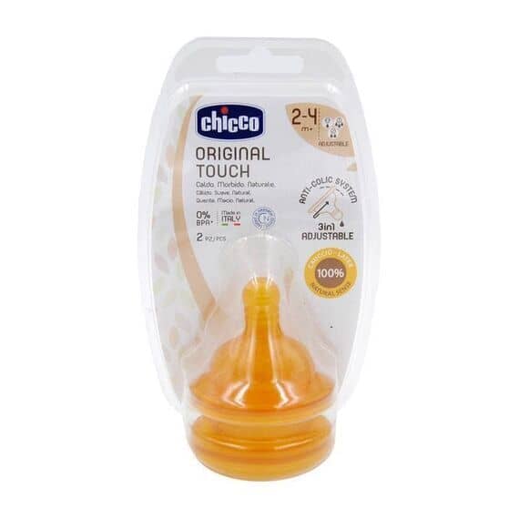 Chicco Tettarelle Original Touch 2 - 4 M+ 2 Pz Flusso Regolabile | Acquista Online su Farmaclick