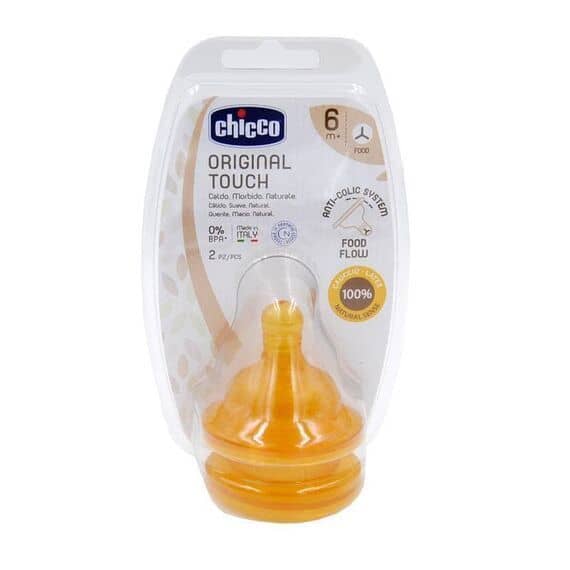 Chicco Tettarelle Original Touch 6 M+ 2 Pz Flusso Pappa | Acquista Online su Farmaclick
