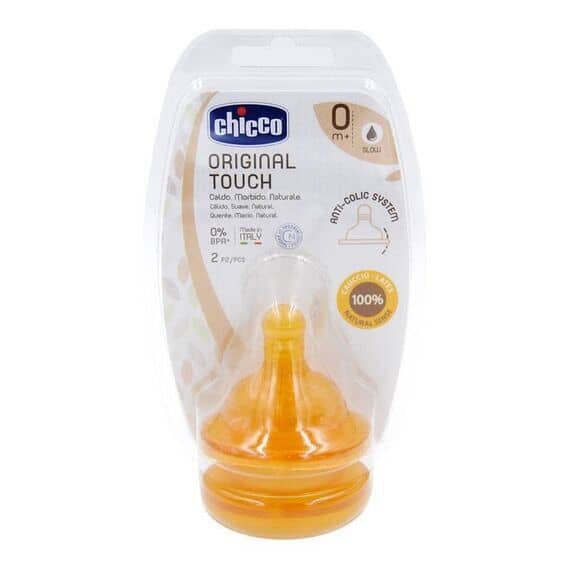 Chicco Tettarelle Original Touch 0 M+ 2 Pz Flusso Lento | Acquista Online su Farmaclick