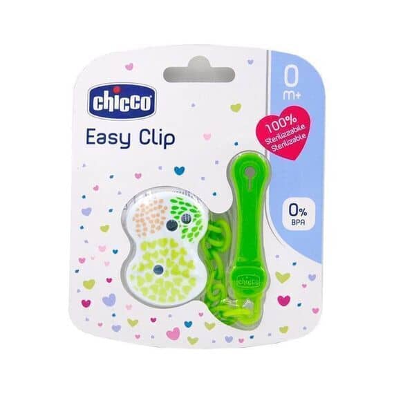 Chicco Easy Clip con Catenella Colore Verde 0m+ 1 Pezzo | Acquista Online su Farmaclick