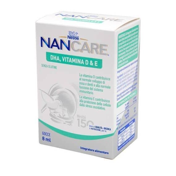 Nestlã¨ Nancare Dha Vitamina D e e Integratore Alimentare Gocce 8 Ml | Acquista Online su Farmaclick