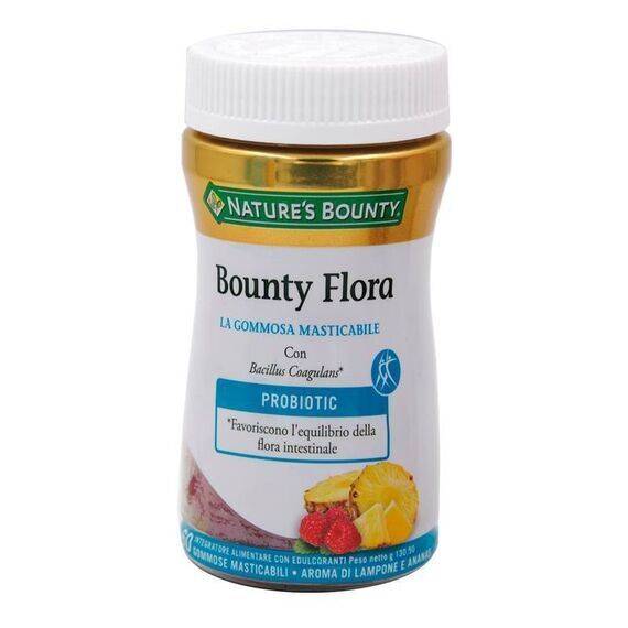 Nature's Bounty Flora Integratore per la Flora Intestinale 60 Gommose Masticabili | Acquista Online su Farmaclick