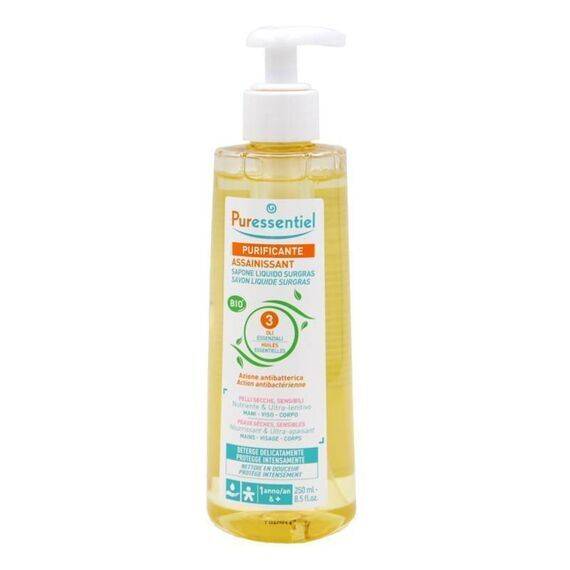 Puressentiel Purificante Sapone Liquido Surgras Azione Antibatterica Mani Viso Corpo 250 Ml | Acquista Online su Farmaclick