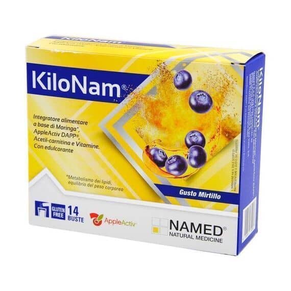 Named Kilonam Integratore per il Controllo del Peso 14 Bustine Gusto Mirtillo | Acquista Online su Farmaclick