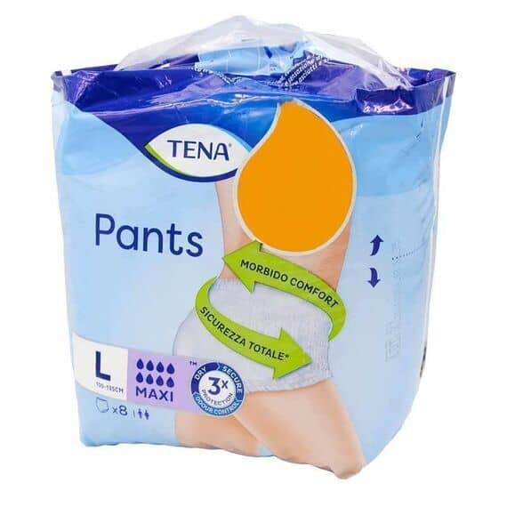 Tena Pants Maxi Taglia Large 8 Pannoloni Assorbenti | Acquista Online su Farmaclick