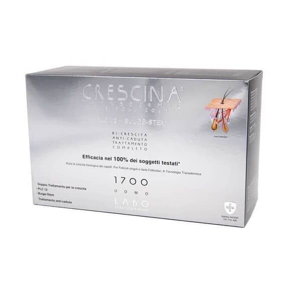 Labo Crescina Transdermic Isole Follicolari Plc 12 Bulge Stem 1700 Uomo Ricrescita e Anticaduta 14+14+12 Fiale | Acquista Online su Farmaclick