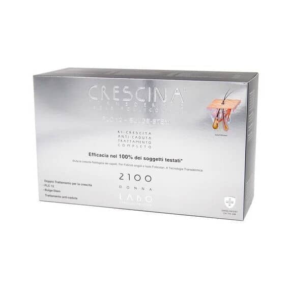 Labo Crescina Transdermic Isole Follicolari Plc 12 Bulge Stem 2100 Donna Ricrescita e Anticaduta 14+14+12 Fiale | Acquista Online su Farmaclick