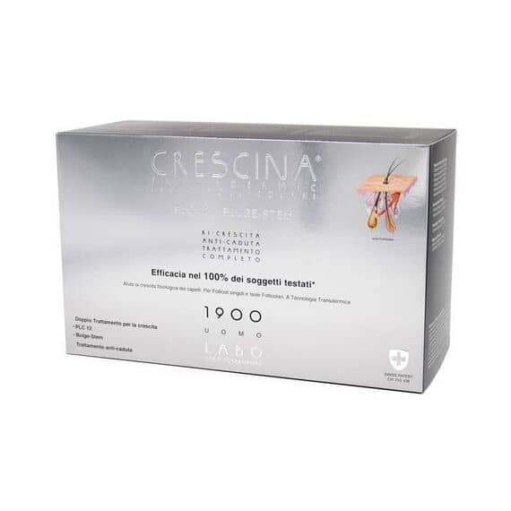 Labo Crescina Transdermic Isole Follicolari Plc 12 Bulge Stem 1900 Uomo Ricrescita e Anticaduta 14+14+12 Fiale | Acquista Online su Farmaclick