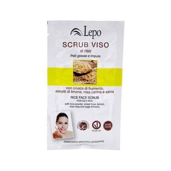 Lepo Scrub Viso Al Riso 1 Bustina da 15 Ml | Acquista Online su Farmaclick