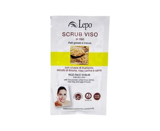 Lepo Scrub Viso Al Riso 1 Bustina Da 15 Ml