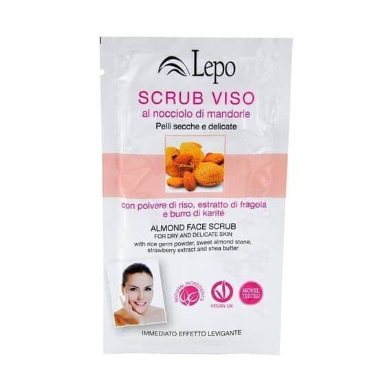 Lepo Scrub Viso Al Nocciolo di Mandorle 1 Bustina da 15 Ml | Acquista Online su Farmaclick
