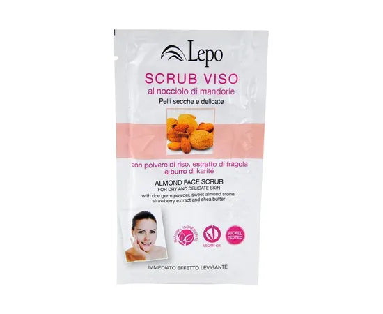 Lepo Scrub Viso Al Nocciolo Di Mandorle 1 Bustina Da 15 Ml
