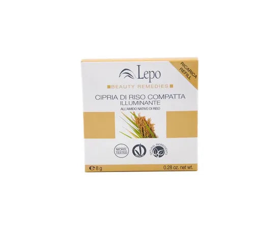 Lepo Beauty Remedies Ricarica Cipria Di Riso Compatta Illuminante 8 G