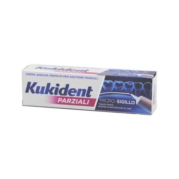 Kukident Parziali Micro Sigillo Crema Adesiva Premium per Dentiere Parziali 40 G | Acquista Online su Farmaclick