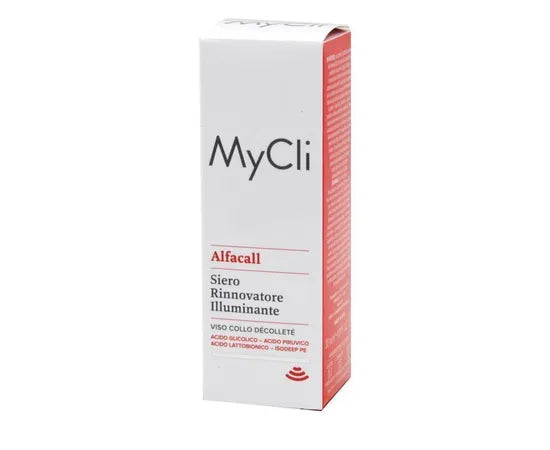 Mycli Alfacall Siero Rinnovatore Illuminante Viso Collo Dècolleté 30Ml