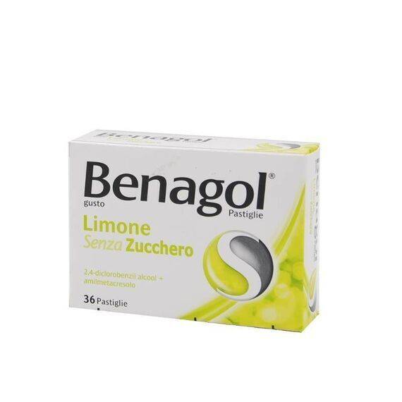 Benagol Limone Senza Zucchero 36 Pastiglie | Acquista Online su Farmaclick