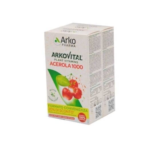 Arkovital Acerola 1000 Integratore Naturale di Vitamina C 60 Compresse | Acquista Online su Farmaclick