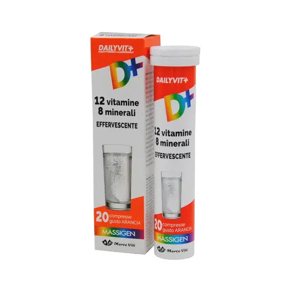 Dailyvit+ 12 Vitamine 8 Minerali Effervescente Integratore Alimentare 20 Compresse | Acquista Online su Farmaclick