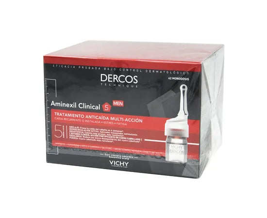 Vichy Dercos Aminexil Intensive 5 Anti-Haarausfall-Kur für Männer 42 Ampullen