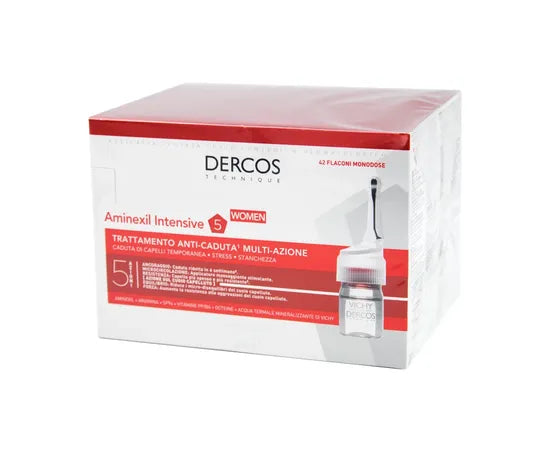 Vichy Dercos Aminexil Intensive 5 Anti-Haarausfall-Behandlung für Frauen 42 Ampullen