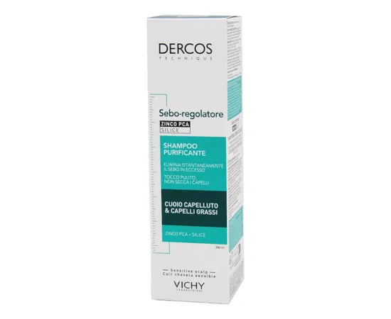 Vichy Dercos Shampoo Purificante Sebo Regolatore 200 Ml