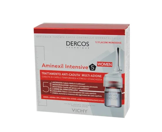 Vichy Dercos Aminexil Intensive 5 Anti-Haarausfall Kur Multi-Effekt 12 Ampullen