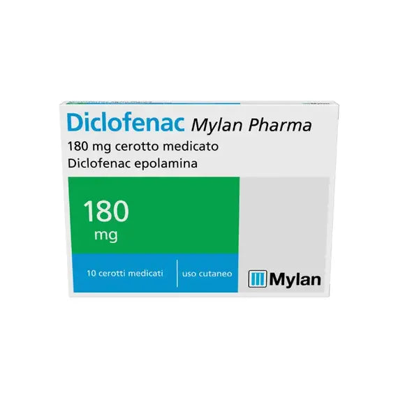 Diclofenac Mylan Pharma 10 Cerotti 180mg | Acquista Online su Farmaclick