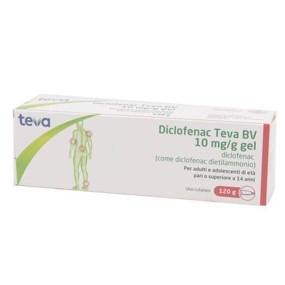 Diclofenac Teva Bv 10mg/g Gel 120g | Acquista Online su Farmaclick