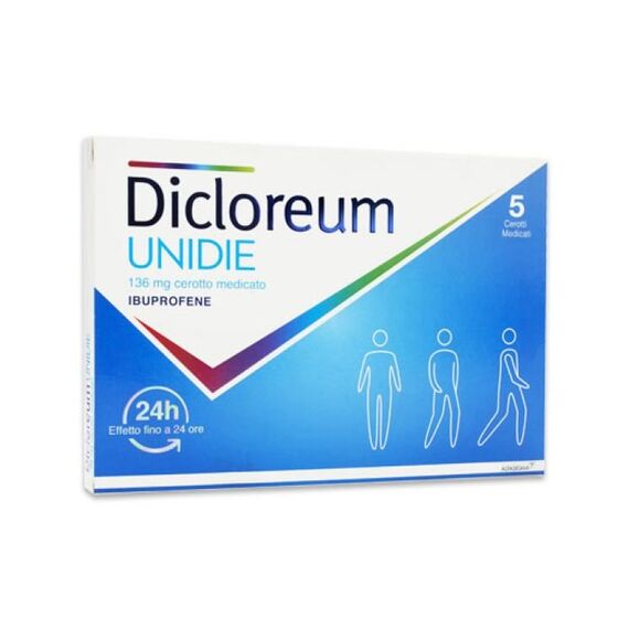 Dicloreum Unidie 136 Mg 5 Cerotti Medicati | Acquista Online su Farmaclick