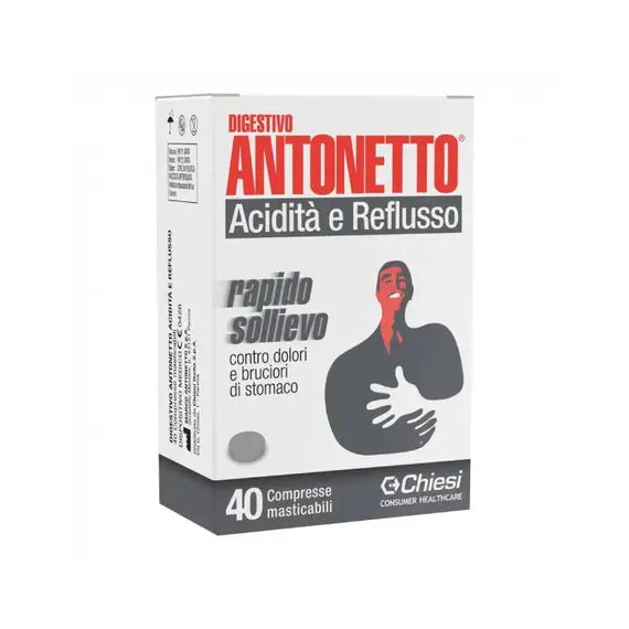 Digestivo Antonetto Acidita' e Reflusso 40 Compresse Masticabili | Acquista Online su Farmaclick