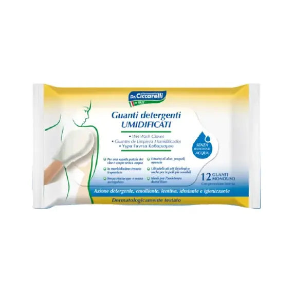 Ciccarelli Guanti Detergenti Umidificati 12 Guanti Monouso | Acquista Online su Farmaclick