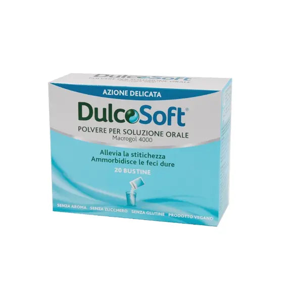 Dulcosoft Polvere Contro la Stitichezza e le Feci Dure 20 Bustine | Acquista Online su Farmaclick
