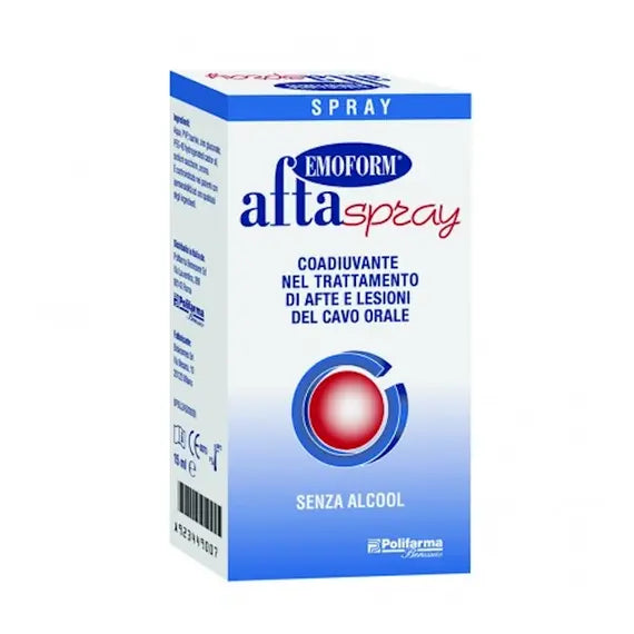 Emoform Afta Spray per Afte e Lesioni del Cavo Orale 15 Ml | Acquista Online su Farmaclick