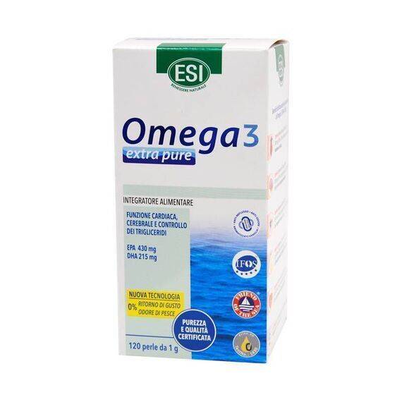 Esi Omega 3 Extra Pure Integratore con Omega 3 e Vitamina e 120 Perle | Acquista Online su Farmaclick