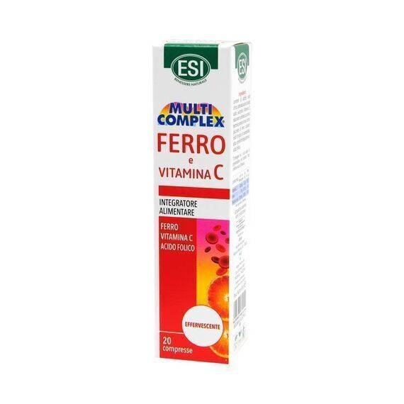 Esi Multi Complex Integratore di Ferro e Vitamina C 20 Compresse Effervescenti Gusto Ciliegia | Acquista Online su Farmaclick