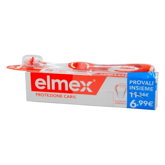 Elmex Dentifricio Protezione Carie 100 Ml + Spazzolino in Omaggio | Acquista Online su Farmaclick