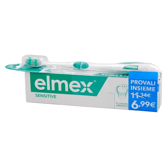 Elmex Dentifricio Sensitive per Denti Sensibili 100 Ml + Spazzolino in Omaggio | Acquista Online su Farmaclick