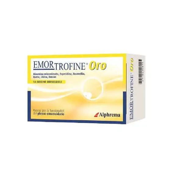 Emortrofine Oro 18 Bustine da 3 Grammi | Acquista Online su Farmaclick