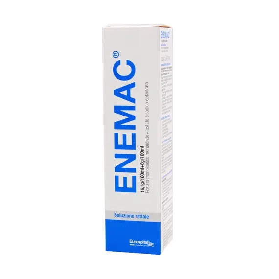 Enemac 16,1g/100ml+6g/100ml Evacuante Intestinale Soluzione Rettale 130 Ml | Acquista Online su Farmaclick