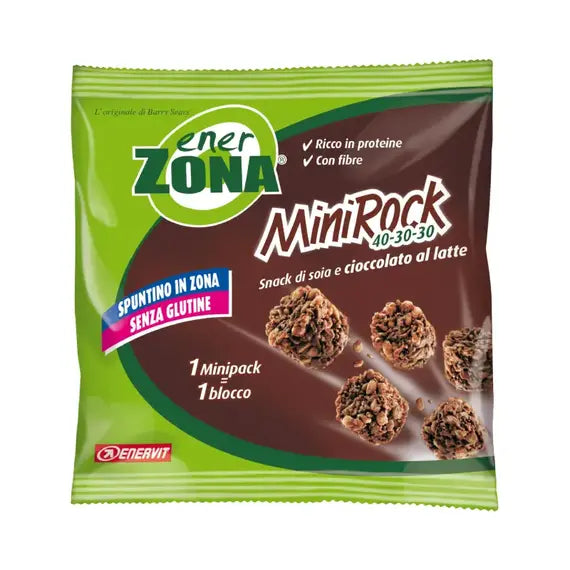 Enerzona Minirock Snack di Soia e Cioccolato Fondente 24 Grammi | Acquista Online su Farmaclick