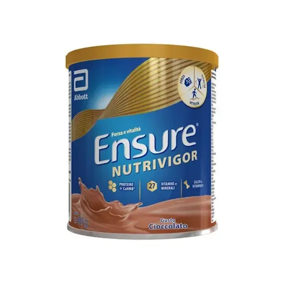 Abbott Ensure Nutrivigor Integratore Alimentare Proteico e Multivitaminico per Muscoli Ossa e Articolazioni Gusto Cioccolato 400 G | Acquista Online su Farmaclick