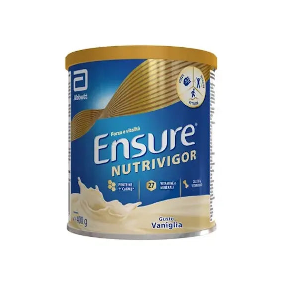 Abbott Ensure Nutrivigor Integratore Alimentare Proteico e Multivitaminico per Muscoli Ossa e Articolazioni Gusto Vaniglia 400 G | Acquista Online su Farmaclick