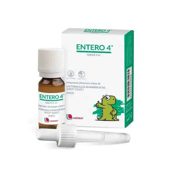 Entero 4 Gocce Integratore Alimentare di Probiotici 8 Ml | Acquista Online su Farmaclick