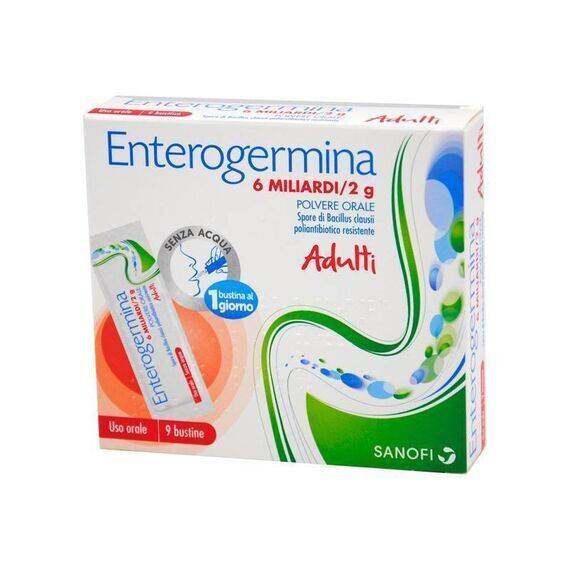 Enterogermina Fermenti Lattici 6 Miliardi Sospensione Orale 9 Bustine | Acquista Online su Farmaclick
