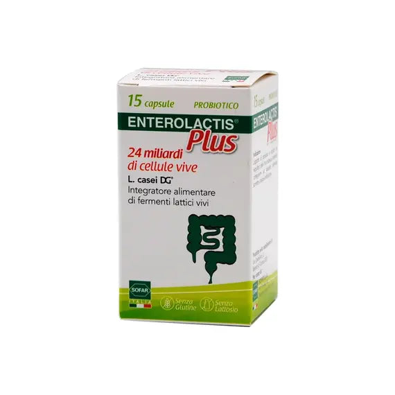 Enterolactis Plus Probiotico Fermenti Lattici Vivi 15 Capsule | Acquista Online su Farmaclick