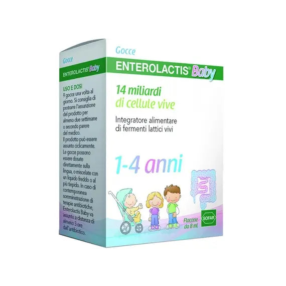 Enterolactis Baby Integratore Alimentare di Fermenti Lattici Flaconcino 8 Ml | Acquista Online su Farmaclick