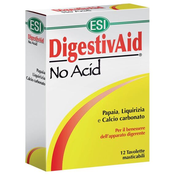 Esi Digestivaid No Acid 12 Tavolette Integratore per la Funzione Digerente | Acquista Online su Farmaclick