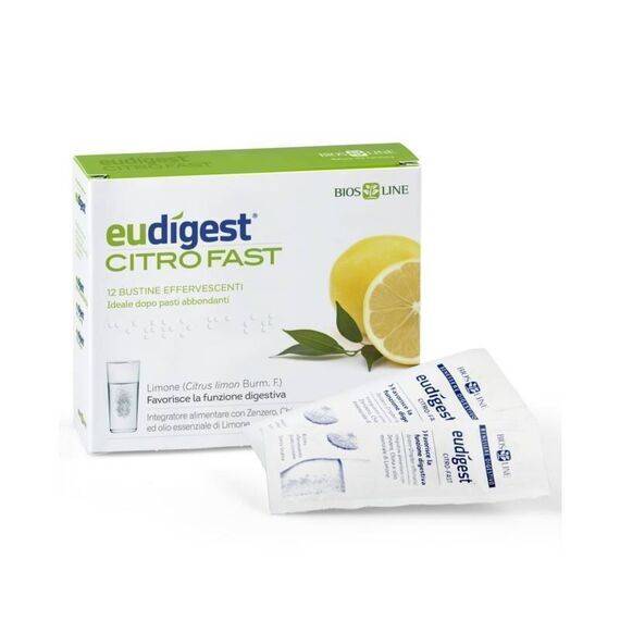 Bios Line Eudã­gest Citro Fast Integratore per la Funzione Digestiva 12 Bustine | Acquista Online su Farmaclick