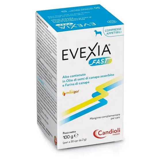 Evexia Fast Mangime Complementare per Cani e Gatti 50 Compresse | Acquista Online su Farmaclick