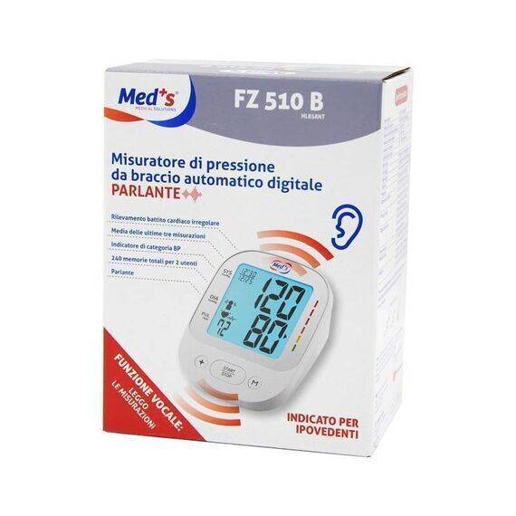 Med+ S Fz 510 B Misuratore di Pressione da Braccio Atomatico Parlante | Acquista Online su Farmaclick